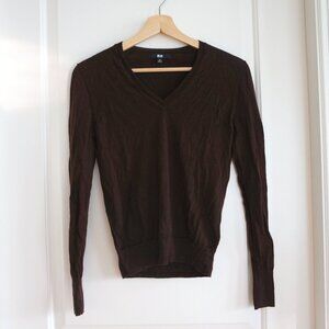 100% Wool Chocolate Lightweight Sweater